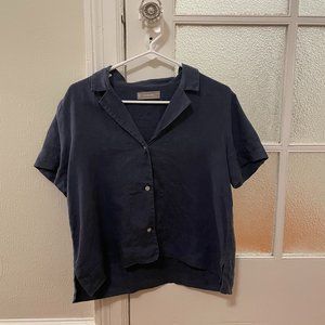 Everlane Linen Short-Sleeve Notch Shirt
